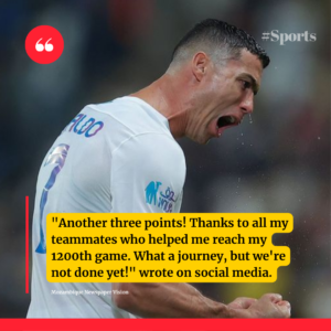 Cristiano Ronaldo's quote on joining Al Nassr in the Saudi League.