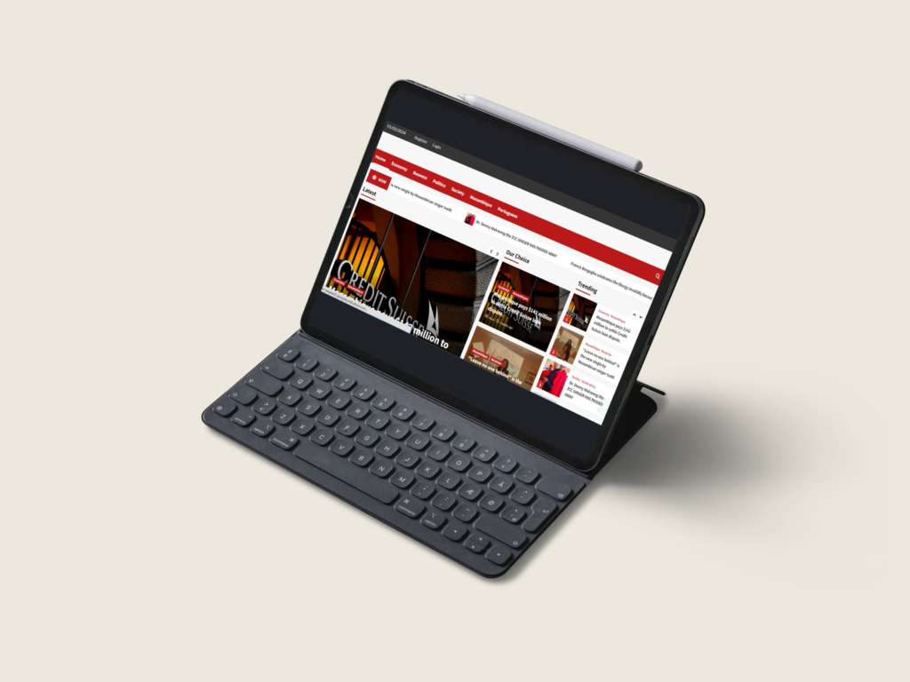 A tablet with a keyboard sitting on top of it as an extension for increased productivity.